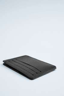 Черный кошелек для карточек с тиснением Zara