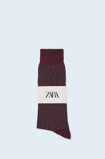 Жаккардовые носки с геометрическим узором Zara