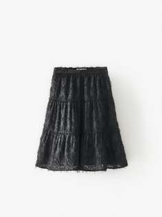 Многоярусная юбка с бахромой Zara