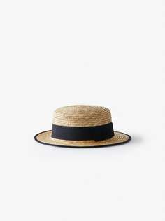 Шляпа с контрастной лентой Zara