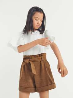 Шорты из искусственной замши Zara