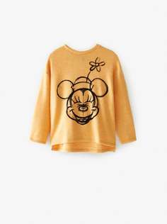 Лонгслив из мягкой ткани с принтом «минни-маус» © disney Zara