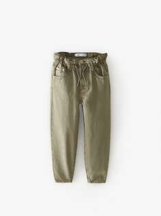 Джинсы свободного кроя со шнурками Zara