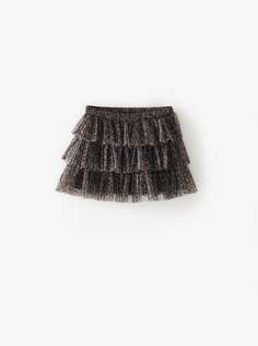 Юбка с плиссировкой и принтом Zara