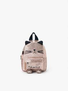 Мини-рюкзак «котенок» с блестками Zara