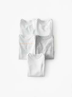 Набор из пяти боди с принтом Zara