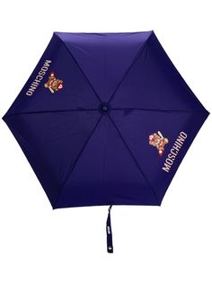 Moschino зонт с принтом и декором Teddy