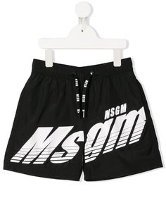 Msgm Kids плавки-шорты с логотипом