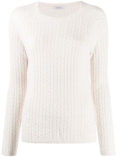 Max Mara кашемировый джемпер фактурной вязки
