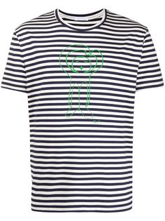 Société Anonyme футболка в полоску с графичным принтом