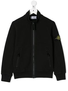 Stone Island Junior куртка-бомбер из джерси