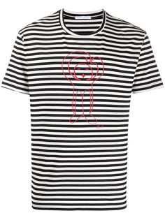 Société Anonyme футболка в полоску с графичным принтом