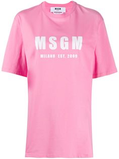 MSGM футболка с логотипом