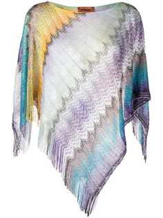 M Missoni трикотажный топ-пончо
