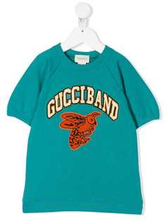 Gucci Kids футболка с принтом Gucci Band