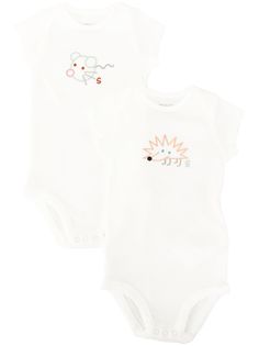 Stella McCartney Kids комплект из двух боди с вышивкой