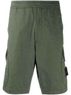 Stone Island logo cargo shorts