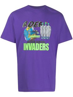 Ader Error футболка с принтом Invaders