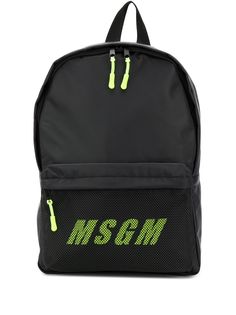 MSGM рюкзак на молнии с логотипом