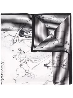 Alexander McQueen платок с принтом