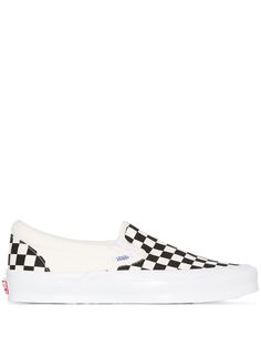 Vans слипоны Old Skool в шахматную клетку