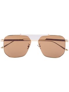 Bottega Veneta Eyewear солнцезащитные очки в квадратной оправе