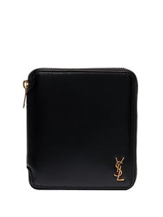 Saint Laurent кошелек с круговой молнией и монограммой