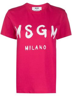 MSGM футболка с логотипом