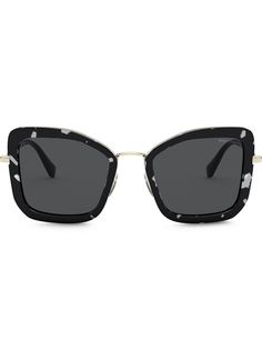 Miu Miu Eyewear солнцезащитные очки Délice в массивной оправе