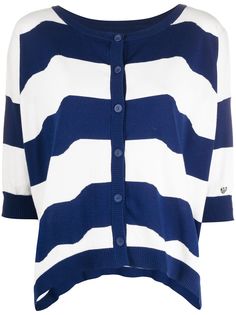 Twin-Set полосатый кардиган свободного кроя