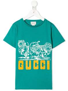 Gucci Kids футболка с логотипом