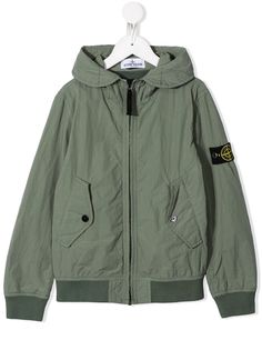 Stone Island Junior бомбер с капюшоном