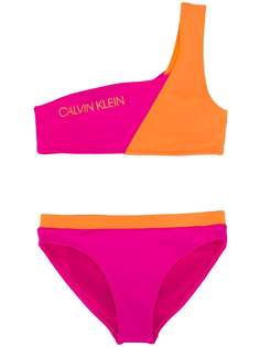 Calvin Klein Kids бикини в стиле колор-блок с логотипом