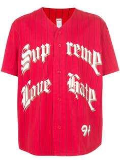 Supreme бейсбольная рубашка Love Hate