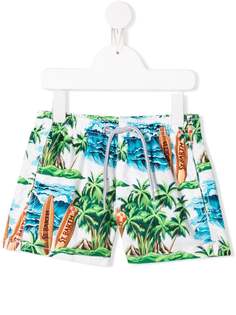Mc2 Saint Barth Kids плавки-шорты Hawaiian Dream