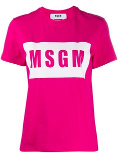 MSGM футболка с графичным логотипом
