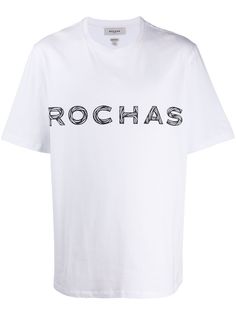 Rochas oversized logo print T-shirt
