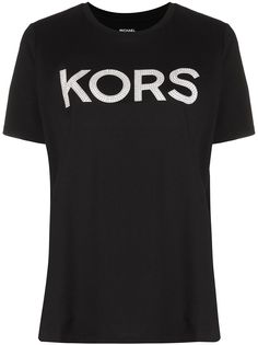 Michael Michael Kors футболка с логотипом и заклепками