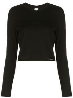 3.1 Phillip Lim футболка с длинными рукавами и логотипом
