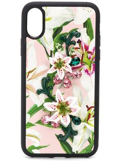 Dolce & Gabbana чехол для iPhone X с цветочным принтом