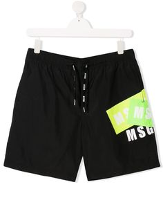 Msgm Kids плавки-шорты с логотипом