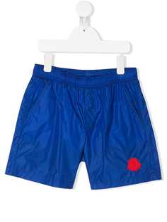 Moncler Enfant плавки-шорты с нашивкой-логотипом