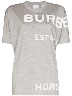 Burberry футболка с большим логотипом