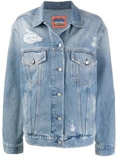 Acne Studios джинсовая куртка 2000-х годов с нашивками
