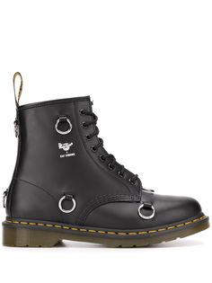 Raf Simons декорированные ботинки из коллаборации с Dr. Martens