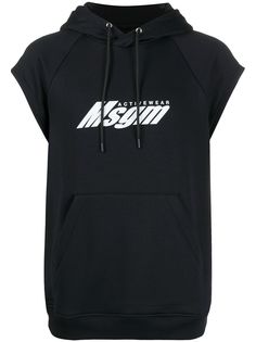 MSGM толстовка с капюшоном и короткими рукавами