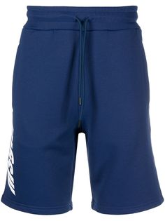 MSGM спортивные брюки с кулиской и логотипом