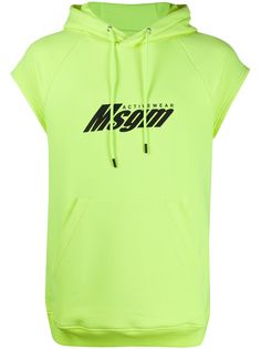 MSGM толстовка с капюшоном и короткими рукавами