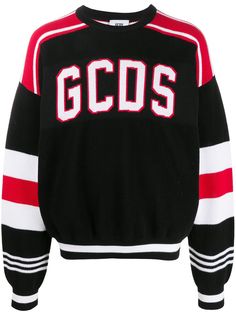 Gcds полосатый джемпер с вышитым логотипом