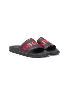 Dsquared2 Kids шлепанцы с логотипом